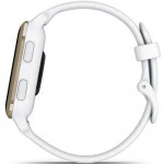 Garmin Venu Sq 2 - Cream Gold Bezel with White Case and Silicone Band 010-02701-11
