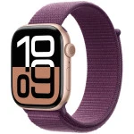 Apple Watch Series 10 GPS 42mm Rose Gold Aluminium Case with Plum Sport Loop MWWK3QI/A (Смарт-часы)