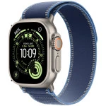 Apple Watch Ultra 3 GPS + Cellular 49mm Natural Titanium Case with Blue/Bright Blue Trail Loop - M/L MEWU4QR/A Смарт-часы
