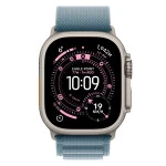 Apple Watch Ultra 3 GPS + Cellular 49mm Natural Titanium Case with Light Blue Alpine Loop - Large MEWP4QR/A Смарт-часы