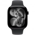 Apple Watch Series 11 GPS 42mm Jet Black Aluminium Case with Black Sport Band MEQT4RK/A (Смарт-часы)