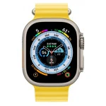 Apple Watch Ultra 49mm Titanium Case with Yellow ocean Band MNH93LL/A (Смарт-часы)