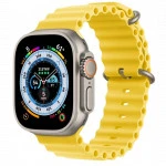 Apple Watch Ultra 49mm Titanium Case with Yellow ocean Band MNH93LL/A (Смарт-часы)