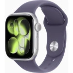 Apple Watch Series 11 42mm Silver Aluminium Case With Purple Fog Sport Band M/L MEU74LW/A (Смарт-часы)