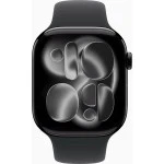 Apple Watch Series 11 46mm Jet Black Aluminium Case With Black Sport Band S/M MEUW4AM/A (Смарт-часы)