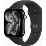 Apple Watch Series 11 46mm Jet Black Aluminium Case With Black Sport Band M/L MEUX4LW/A Смарт-часы