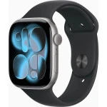 Apple Watch Series 11 46mm Space Grey Aluminium Case With Black Sport Band M/L MEV44X/A CN Смарт-часы