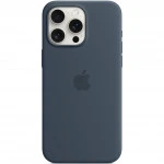 Аксессуары для смартфона Apple Чехол для iPhone 15 Pro Max Silicone Case with MagSafe - Storm Blue MT1P3ZM/A