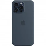Аксессуары для смартфона Apple Чехол для iPhone 15 Pro Max Silicone Case with MagSafe - Storm Blue MT1P3ZM/A
