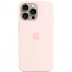 Аксессуары для смартфона Apple Чехол для iPhone 15 Pro Max Silicone Case with MagSafe - Light Pink MT1U3ZM/A
