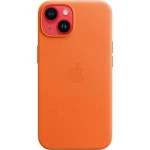 Аксессуары для смартфона Apple Чехол для iPhone 14 Leather Case with MagSafe - Orange MPP83ZM/A
