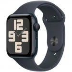 Apple Watch SE 2024 GPS 44mm Midnight Aluminium Case with Midnight Sport Band MXE73QI/A (Смарт-часы)