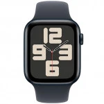 Apple Watch SE 2024 GPS 44mm Midnight Aluminium Case with Midnight Sport Band MXE73QI/A (Смарт-часы)