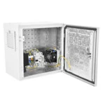 Серверный шкаф ЦМО Шкаф ЭКОНОМ уличный всепогодный настенный укомплектованный ШТВ-НЭ-4.4.21-3ВВА-Т1