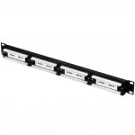 Патч-панель Netko UTP 19" 24 порта RJ45 610305 (24 порта, UTP, Cat. 5e)