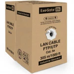 Кабель витая пара ExeGate Кабель UTP 4 пары кат.5e бухта 305м EX256748RUS