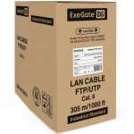 Кабель витая пара ExeGate CAT6 UTP 305M EX281813RUS