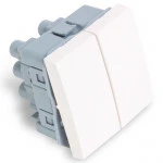 Кабельный канал РУВИНИЛ Выключатель модульный двуклавишный АДЛ 13-905