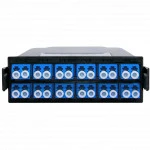 Аксессуар для оптических сетей SNR Кассета распределительная MPO/APC на 24LC/UPC портов, SM SNR-MCS-MPO/APC(M)-24LC/UPC