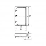 Кабельный канал DKC Заглушка 00872