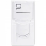 Кабельный канал NO NAME Лицевая панель 22.5х45 мм на 1 модуль белая 14474