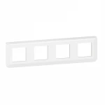 Кабельный канал Legrand Mosaic - Рамка 4х2М, горизонтальная, белый 078808L