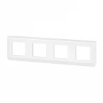 Кабельный канал Legrand Mosaic - Рамка 4х2М, горизонтальная, белый 078808L