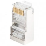 Коннектор Hyperline Коннектор RJ-45(8P8C) под витую пару категория 5e (100 шт) PLUG-8P8C-U-C5-SH-100