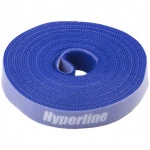Аксессуар для кабельных сетей Hyperline Лента (липучка) в рулоне ширина 16 мм длина 5м синяя WASNR-5x16-BL