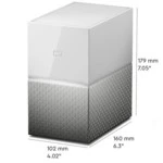 Дисковая системы хранения данных СХД Western Digital My Cloud Home Duo (4ТБ) WDBMUT0040JWT-EESN (Tower)