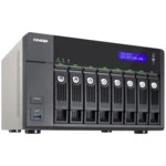 Дисковая системы хранения данных СХД Qnap Сетевой RAID-накопитель, 8 отсеков для HDD, HDMI-порт. TVS-871-i3-4G (Tower)