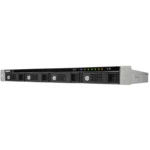 Дисковая системы хранения данных СХД Qnap Сетевой RAID-накопитель, 4 отсека для HDD, стоечное исполнение, с двумя блоками питания. Четырехъядерный Intel Celeron J1900 2,0 ГГц, 4ГБ. TS-453U-RP (Rack)