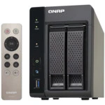 Дисковая системы хранения данных СХД Qnap Сетевой RAID-накопитель, 2 отсека для HDD, HDMI-порт. Четырехъядерный Celeron N3150 1,6 ГГц TS-253A-4G (Tower)