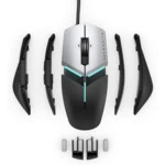 Мышь Dell AW959 + Наушники AW988 570-AATD/520-AANP (Игровая, Проводная)