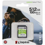 Флеш (Flash) карты Kingston Canvas Select Plus SDXC Class 10 SDS2/512GB (512 ГБ)