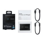 Внешние накопители Samsung SSD T7 TOUCH USB 3.2 2TB MU-PC2T0K/WW (2 ТБ)