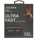 Внешний жесткий диск ADATA SE800 Black External SSD ASE800-512GU32G2-CBK (512 Гб)
