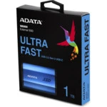 Внешний жесткий диск ADATA 1 ТБ ASE800-1TU32G2-CBL (1 ТБ)