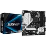 Материнская плата ASRock B550M Pro4 B550M PRO4 (Micro-ATX, AMD AM4)