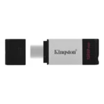 USB флешка (Flash) Kingston Data Traveler 80 (Silver-Black) DT80/128GB (128 ГБ)