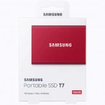 Внешний жесткий диск Samsung External SSD T7 Metallic Red MU-PC500R/WW (500 ГБ)