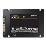 Внутренний жесткий диск Samsung SSD 870 EVO 1 ТБ SATA 2.5" MZ-77E1T0BW (SSD (твердотельные), 1 ТБ, 2.5 дюйма, SATA)