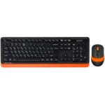 Клавиатура + мышь A4Tech Fstyler FG-1010-ORANGE Fstyler