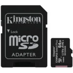 Флеш (Flash) карты Kingston 64GB micro SDHC Canvas Select Plus SDCS2/64GB-2P1A (64 ГБ)