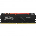 ОЗУ Kingston Fury Beast RGB KF432C16BB1AK4/64 (DIMM, DDR4, 64 Гб (4 х 16 Гб), 3200 МГц)