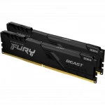 ОЗУ Kingston Fury Beast KF432C16BBK2/32 DIMM, DDR4, 32 Гб (2 х 16 Гб), 3200 МГц