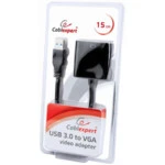 Кабель интерфейсный Cablexpert AB-U3M-VGAF-01 (USB Type A - D-SUB (VGA))