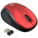 Мышь Oklick 665MW черный/красный 1025135 (Бюджетные, Беспроводная)