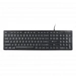 Клавиатура Oklick 550ML черный USB slim Multimedia LED 1061617 (Проводная, USB)