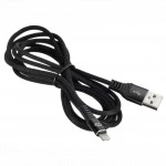 Кабель интерфейсный Digma LIGHT-3M-BRAIDED-BLK USB Type A - Lightning (8pin)